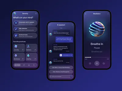 Psychological AI Assistant ai app chat ui ux