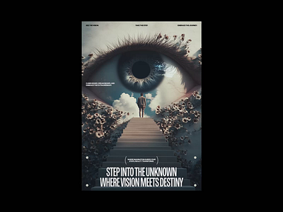 Up Into the Unknown [Exloration 14] 3d 3d design 3d render art direction branding editorial graphic design layout minimal nature poster stairs style typography ui ui ux uxui web design webflow website