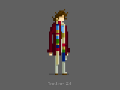 The Doctor - #4 doctor who geek nerd pixel art