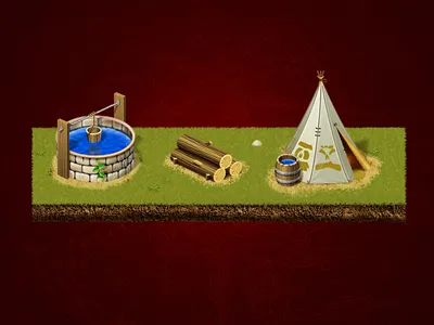 Browser game graphic building game