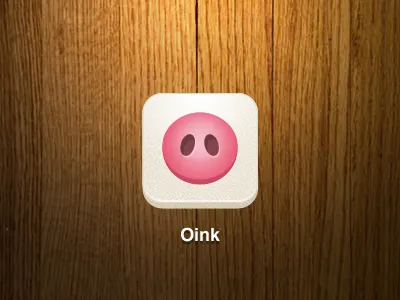 Oink app icon iphone milk oink