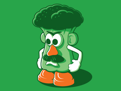 Less Popular art glennz illiustration illustrator mr potato tee toy vector vege