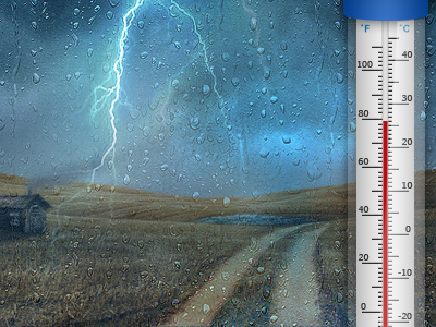 Window Thermometer app ios iphone rain thermometer weather