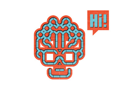 Hello Symmetry illustration modular symmetry type face