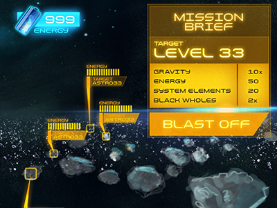 Space Gui facebook game glow gui rock sci fi space