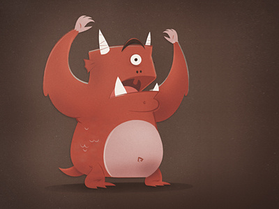 Rawr Monster! cartoon illustration monster rawr scary