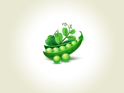 Pea fruit icon pea vegetable