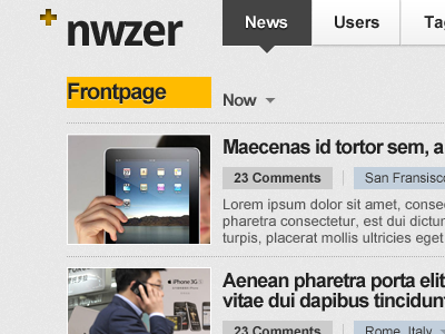 nwzer news nwzer ui webdesign