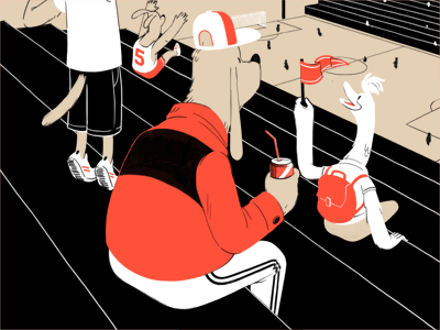 Soccer Stadium book illustration