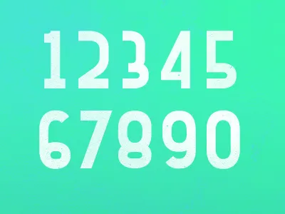 Reid™ Numbers font numbers type design typography