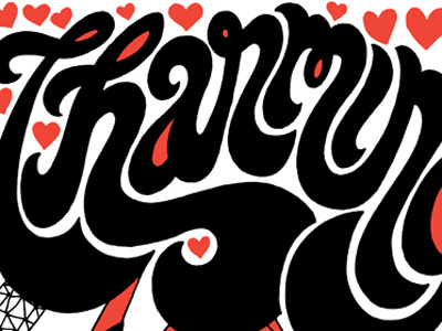 Charming hand drawn lettering typography