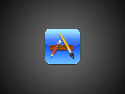 Yes.. Another App Store app blue brush icon ios iphone realistic ruler store theme turtle