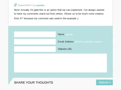 NANO Fiction comments area comments form
