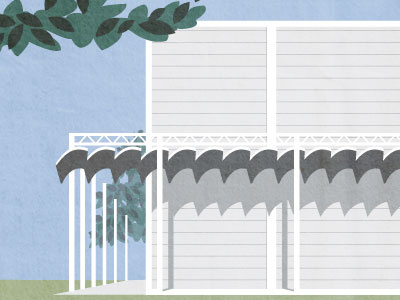 Menil architecture houston illustration illustrator museum vector