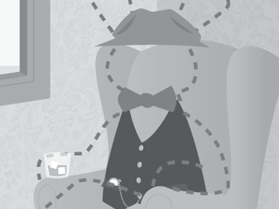 Harvey illustration pooka vector