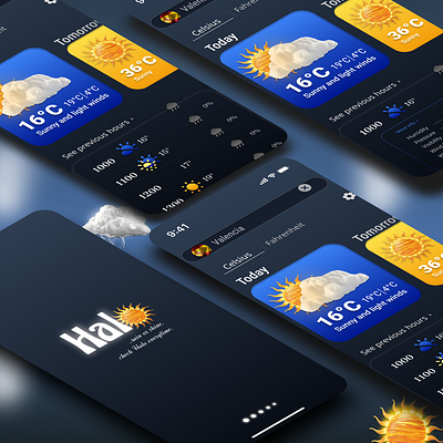 WEATHER APP INTERFACE app branding design graphic design illustration logo typography ui ux vector