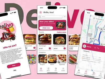 Food delivery app appdesign deilivery food ui ux