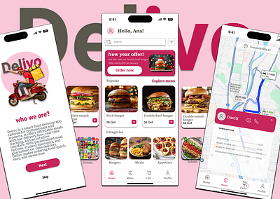 Food delivery app appdesign deilivery food ui ux