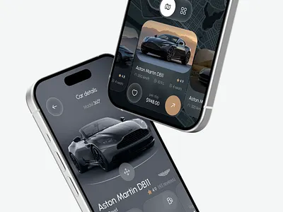 🚙 Mobile app design for car rental service | Hyperactive app design application car car rental colors concept dark design hyperactive icon design ios mobile mobile app design mockup product design ui user experience user interface ux web design