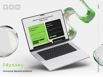 Odyssey - universal deposit platform animation app design landingpage motion ui uiux ux webdesign