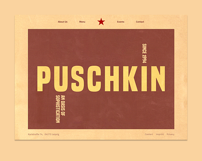 Hello, Dribbble. First Shot: Café Puschkin Text Module cms colors dribbble lilaquadrat responsivewebdesign typography ui userexperience userinterface ux visualdesign webdesign