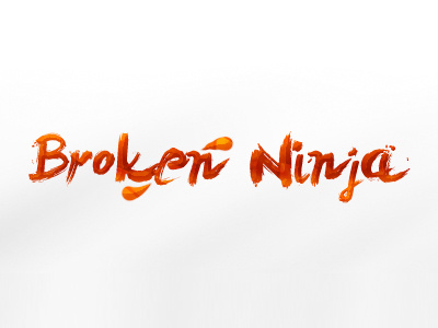 Broken Ninja broken logo ninja
