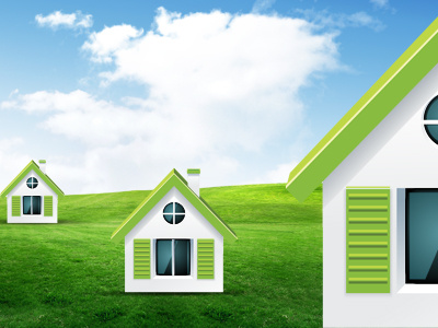 House Icon eco green house icon real estate