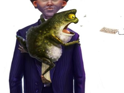 toad allegory character frog greed humor toad