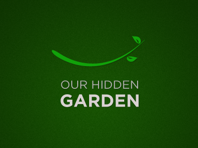 Our Hidden Garden Logo (Version 1) identity logo sans serif