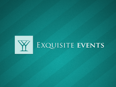 Exquisite Events Logo - Version 2 identity logo serif