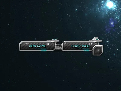 Space GUI app dark design detail game gui space ui