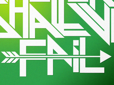 Failure - Not an Option archer arrow dlsu fail illustration shirt typography