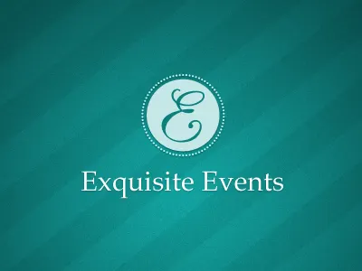 Exquisite Events Logo - Version 1 identity logo serif