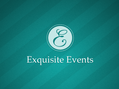 Exquisite Events Logo - Version 1 identity logo serif