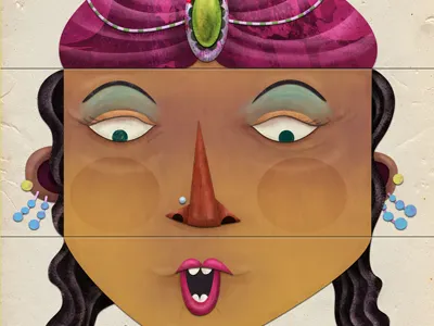 The Fortune Teller illustration ios app kids