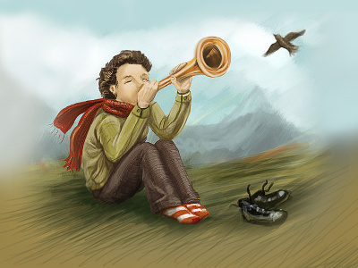 Trumpeter illustration