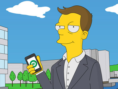 Simpsons caricature close up boss caricature character illustration simpsons the simpsons