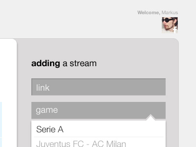 kickstreams.com adding a stream football live soccer streaming webapp website