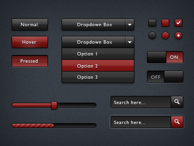 Bloods Ui black red ui user interface