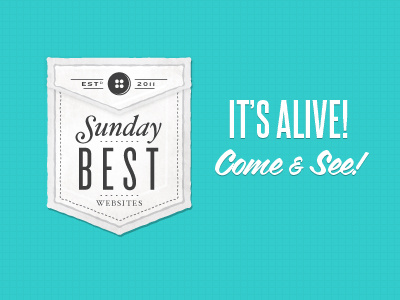 Sunday Best Launched design gallery logo texture web website