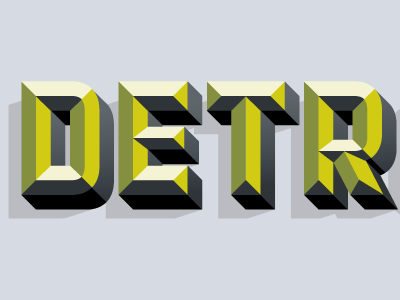 Detr alphabet fifties font font system headline layered layers lettering magazine match and kerosene matchkerosene multi color shaded shades spread typeface