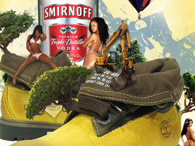 Twism abstract art dyme graphic mixed media photo manipulation photomanipulation photoshop retouch smirnoff timberland video vixen web