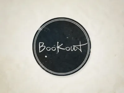 Bookout bookout circle design logo type typography