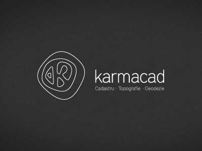 Karmacad cadaster geodesy id logo mark topographic