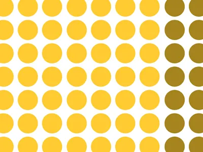 Digital vs. Analog circles infographic information thesis yellow