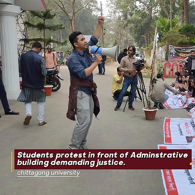 Simple documentary video editing- Students protest in CU campus 3d animation ashik the jellyfish branding cu design documentary graphic design identity motion graphics video video editing