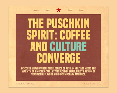 The Text Module for Café Pushkin cms colors design digitaldesign lilaquadrat pattern responsivewebdesign typography ui userexperience userinterface ux webdesign