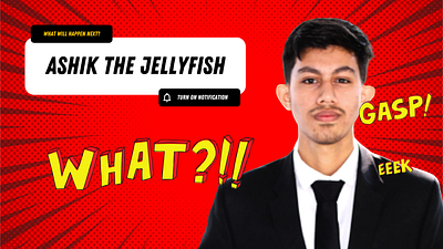 Simple eye catchy thumbnail design for video. ashik the jellyfish banner brand branding car graphic design identity illustration logo thumbnail thumbnail design ui