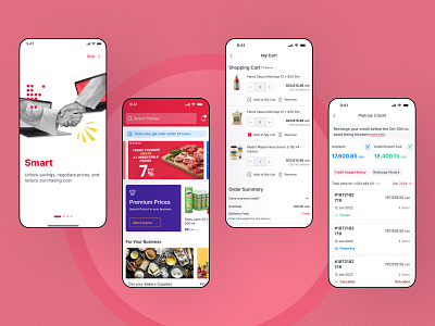 Platraw app design b2b credit e commerce mobile app ui ux