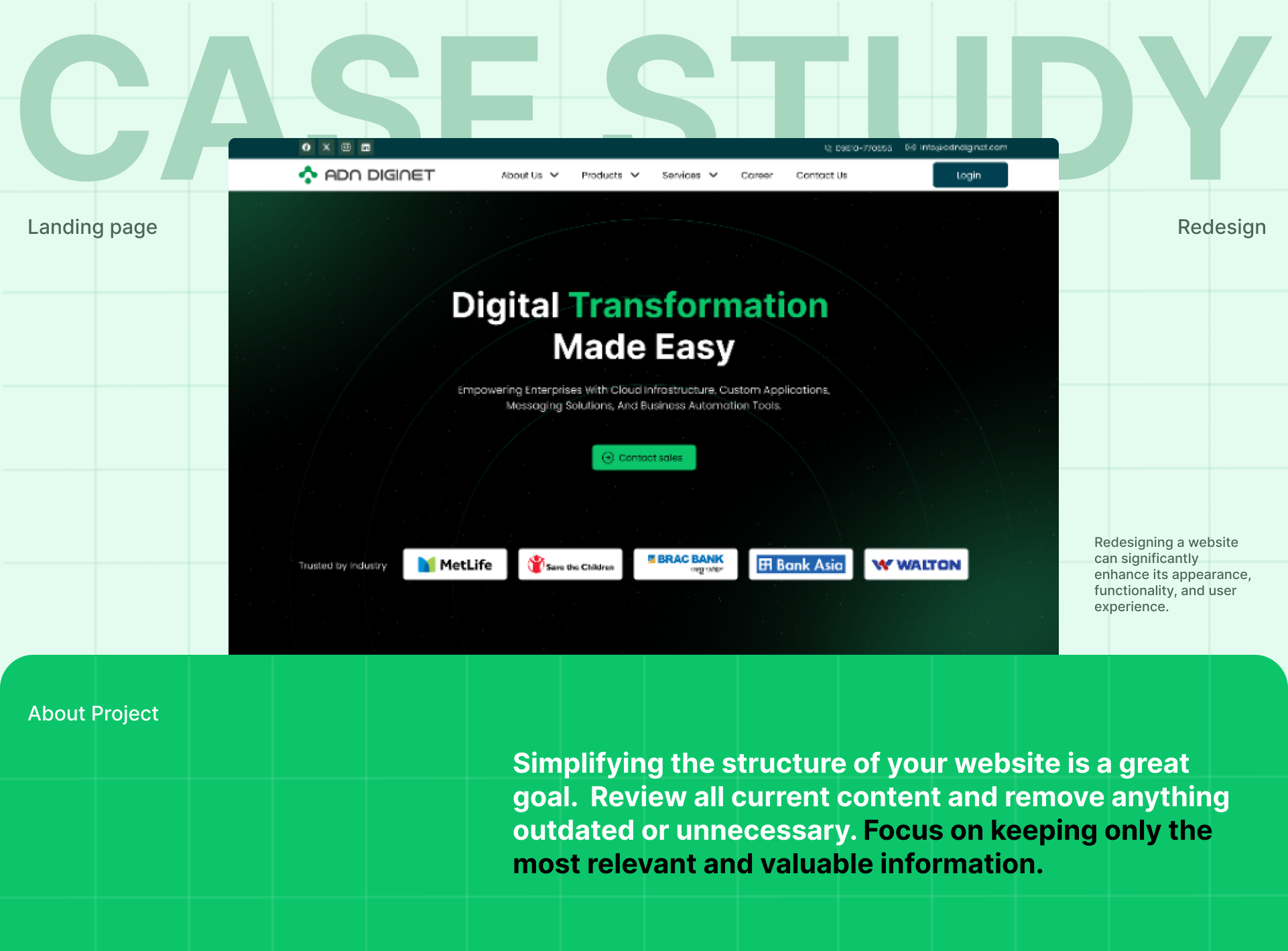 Example of Landing Page Design